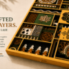 Embercut Studio 7-Layer 3D Nature Mosaic Wooden Wall Art – Forest & Folk Geometric Relief (500 x 355 mm)