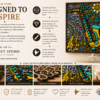 Embercut Studio 7-Layer 3D Saxophone Mandala Wooden Wall Art – Music Lover Statement Piece (700 x 480 mm)