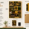 Nature mosaic wooden wall art size guide – 500 x 355 mm Nature mosaic wooden wall art size guide – 500 x 355 mm