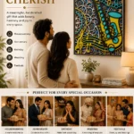 Saxophone mandala wall art as a gift for weddings, birthdays and housewarmings