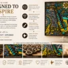 Saxophone mandala wall art features – handcrafted, hand-painted, layered depth